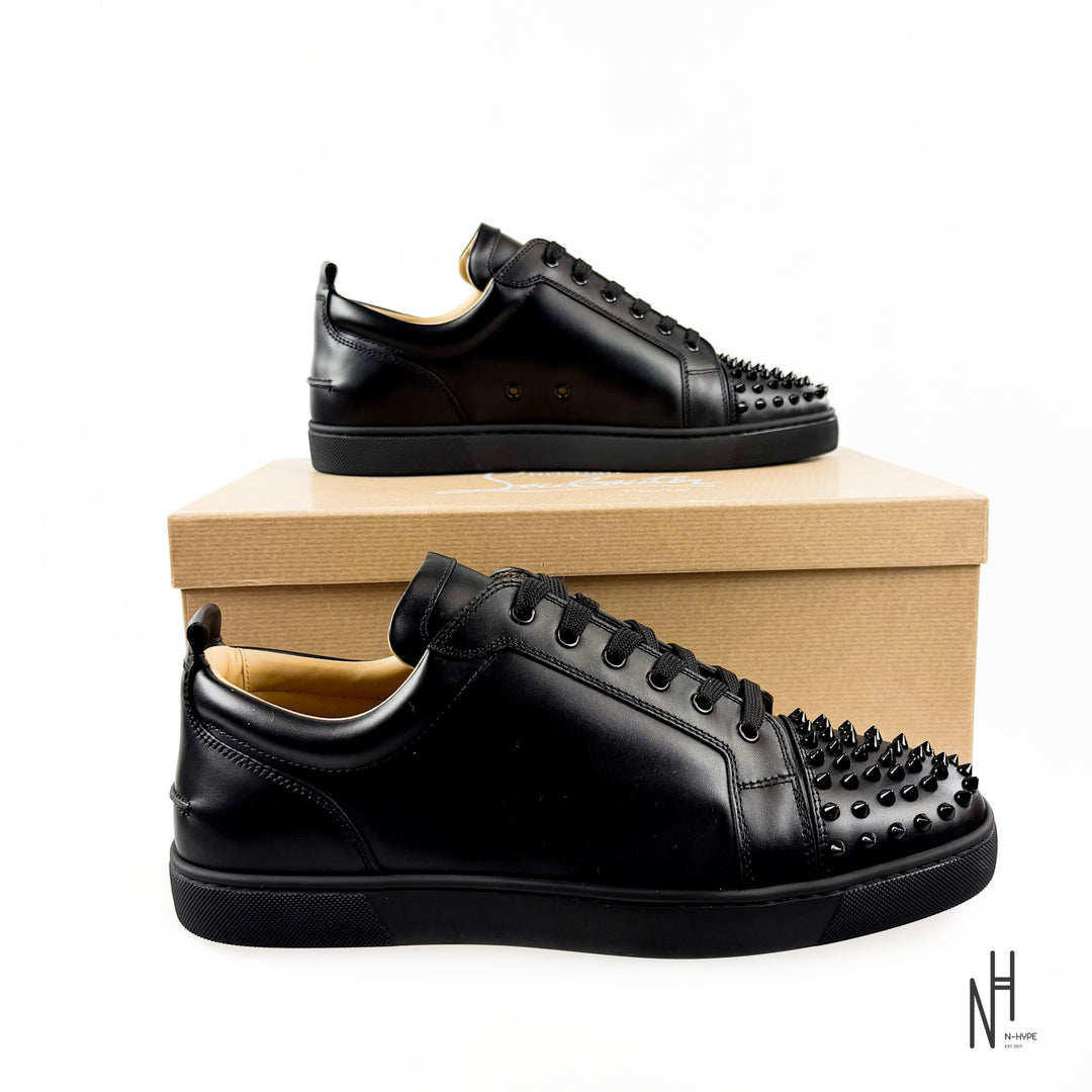 Christian Louboutin Louis Junior Spikes Flat Black