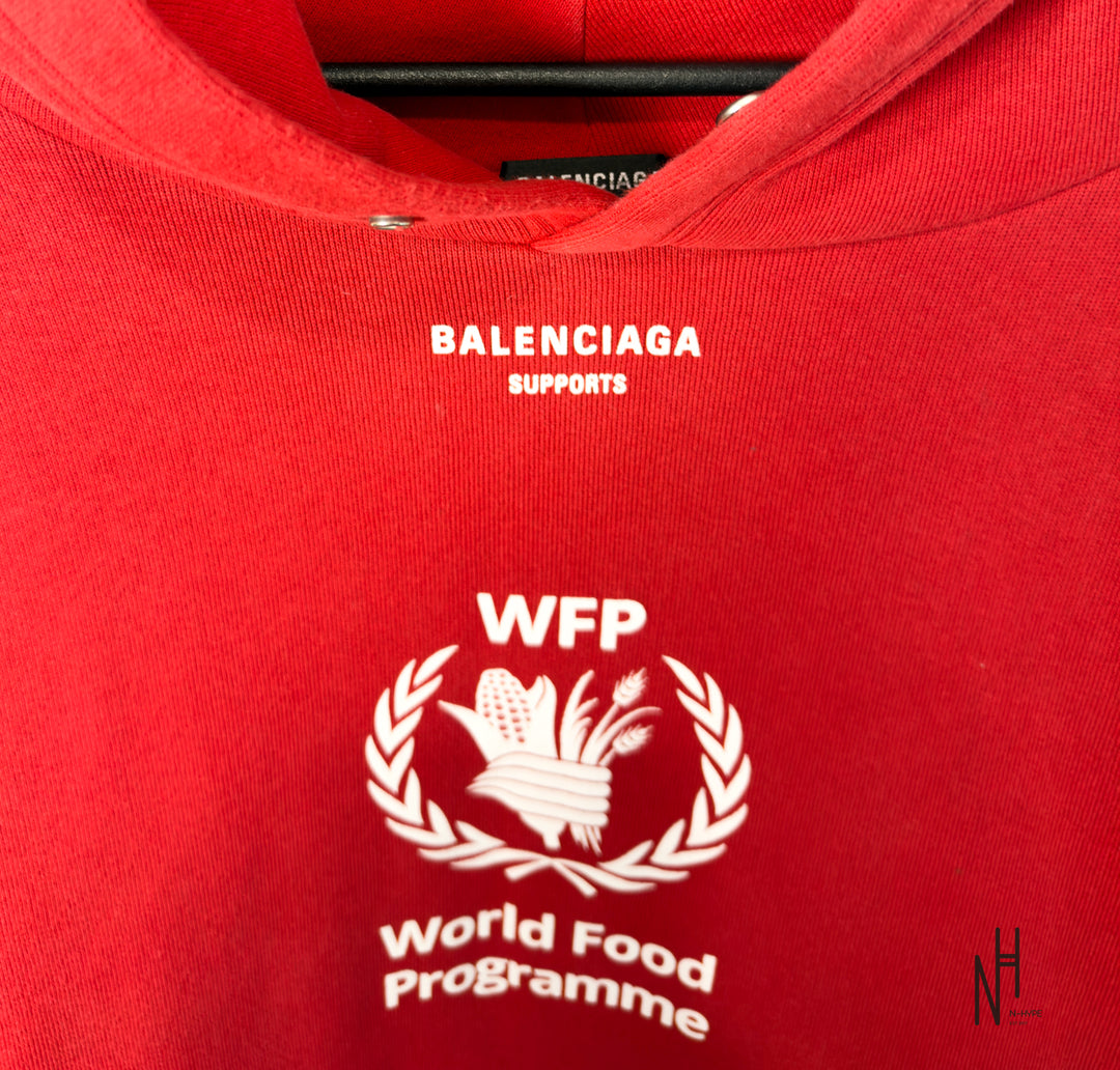 Balenciaga World Food Programme (WFP) Hoodie Red
