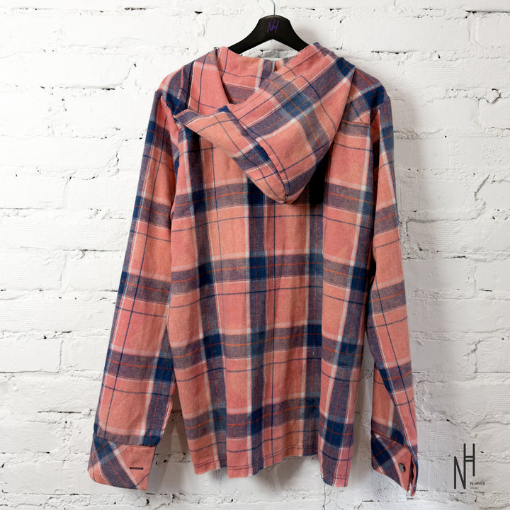 FVCKTHISBRAND DISCOLOURED FLANEL SHIRT PINK