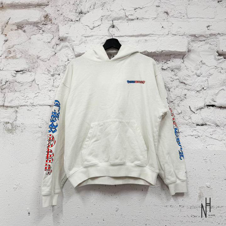 Chrome Hearts Matty Boy America Hoodie White