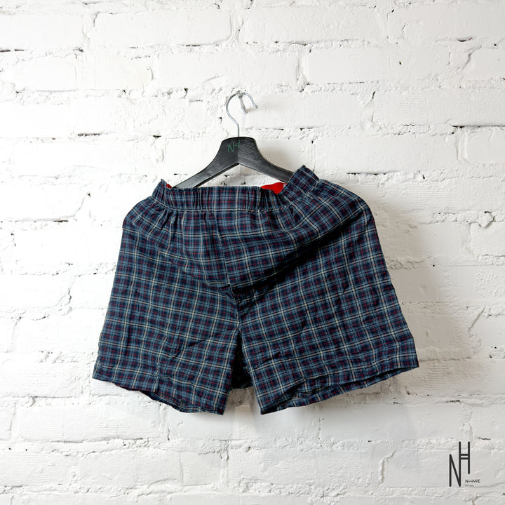 Supreme Hanes Plaid Boxers Navy
