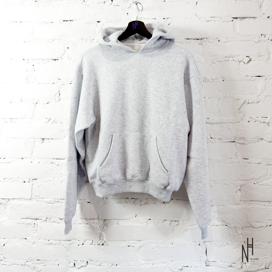 SKIMS Cotton Fleece Classic Pullover Hoodie Light Heather Grey