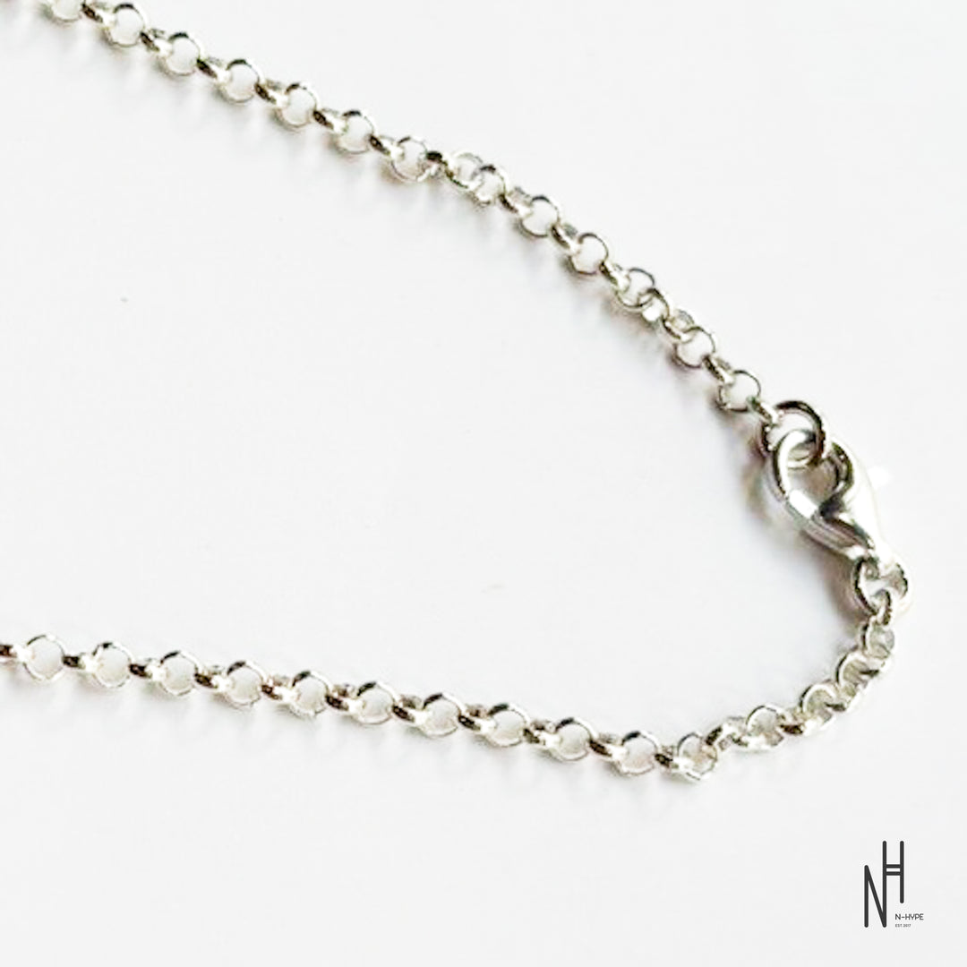 Red Sinner Silver Chain