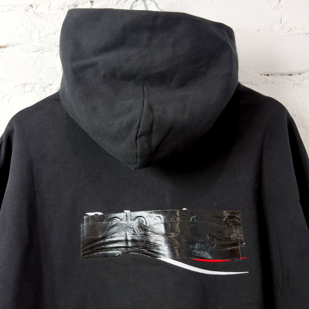 Balenciaga Political Campaign Cotton Hoodie Black