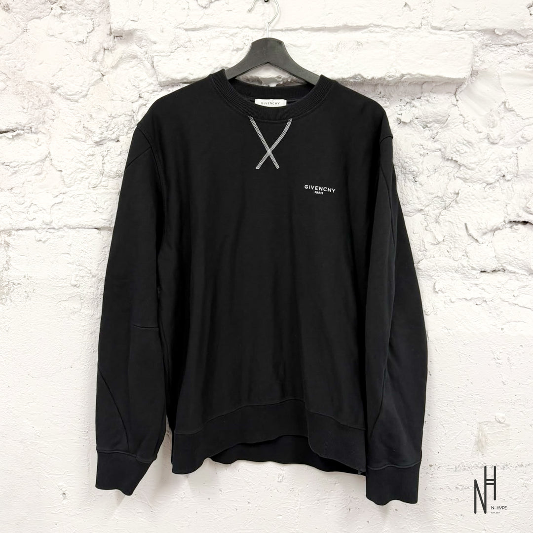 Givenchy Small Logo Crewneck Sweatshirt Black