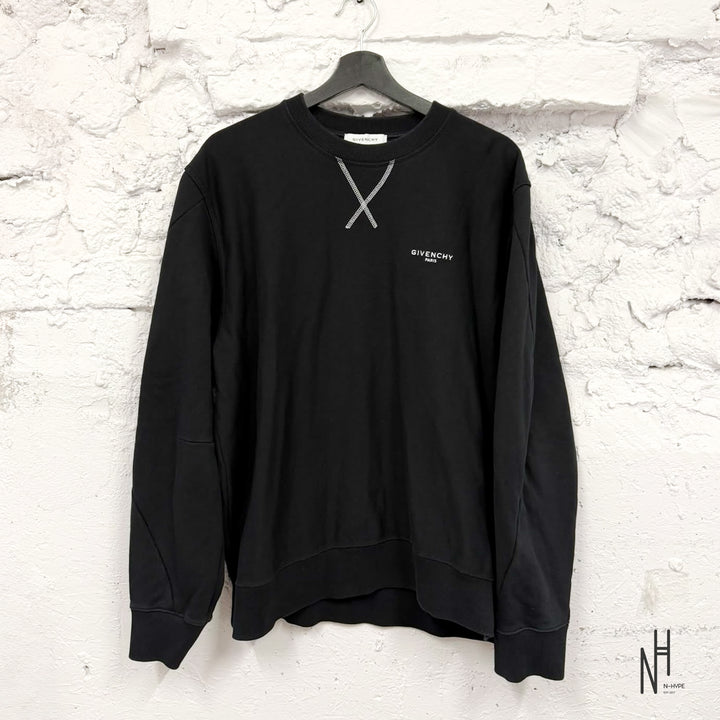 Givenchy Small Logo Crewneck Sweatshirt Black