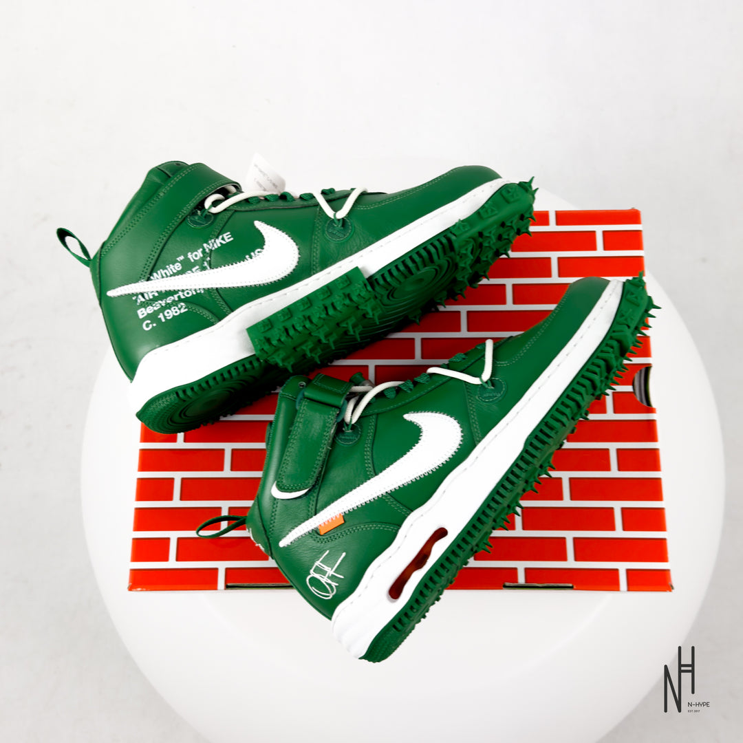 Nike Air Force 1 Mid Off-White Pine Green