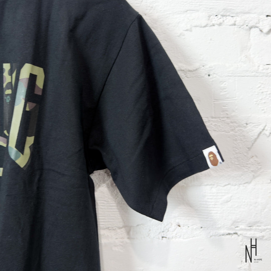 BAPE 1st Camo NYC Logo Tee Black Green