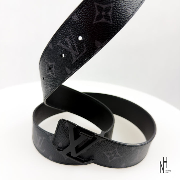 Louis Vuitton LV Initiales Reversible Belt Monogram Black