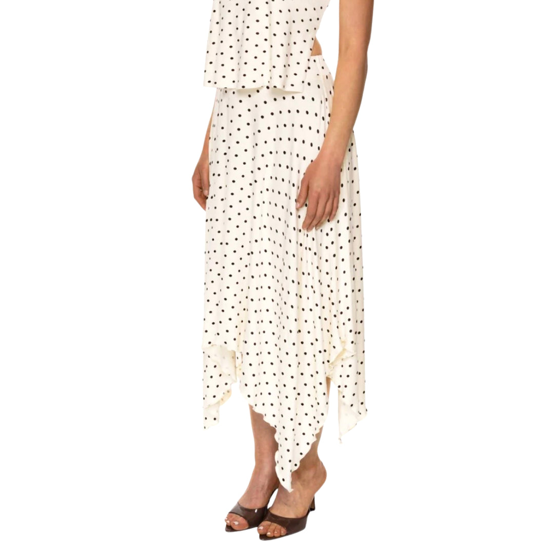 Cafe Societe Skirt Molly Polka Dot Cream