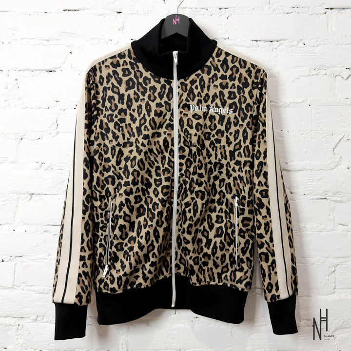 Palm Angels Leopard Jacquard Zipped Jacket