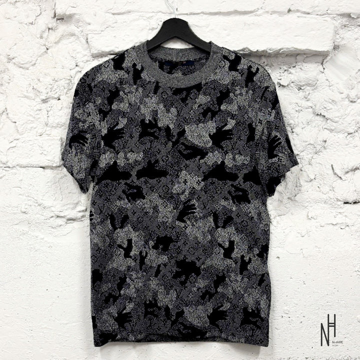Louis Vuitton Camo Tshirt Grey