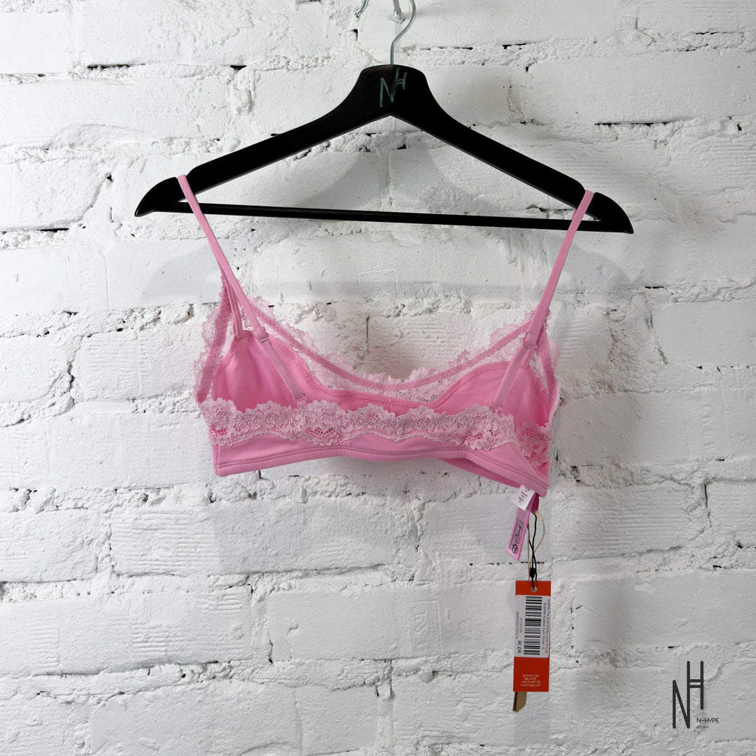 SKIMS Fits Everybody Lace Scoop Bralette Bubble Gum Tonal