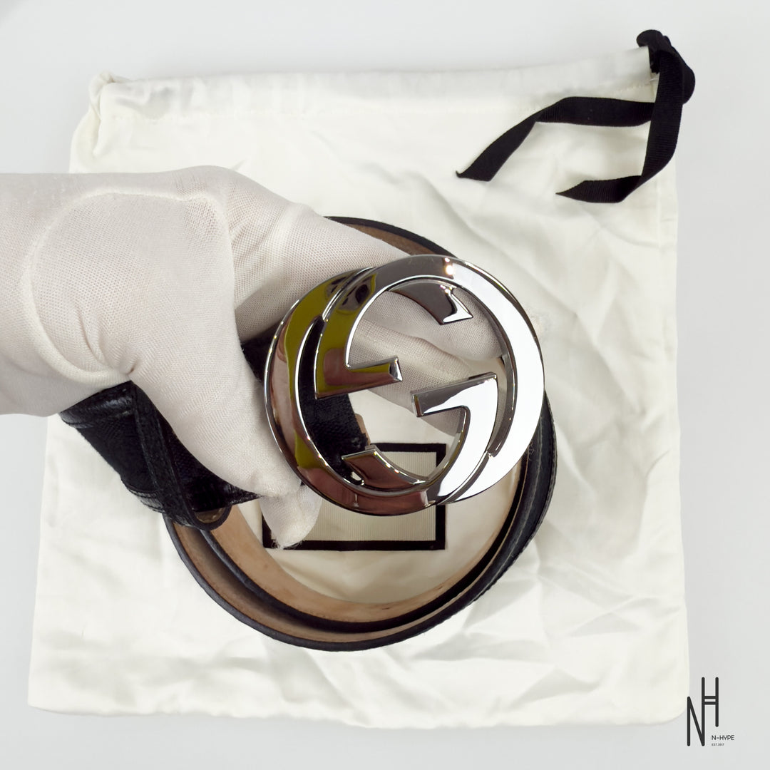 Gucci Jacquard Black Belt