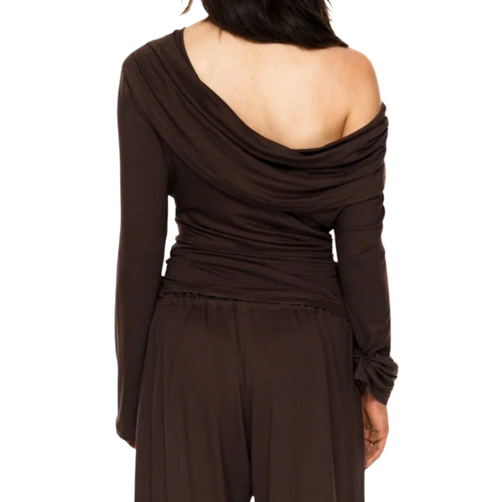 Cafe Societe Top Holly Chocolate Brown