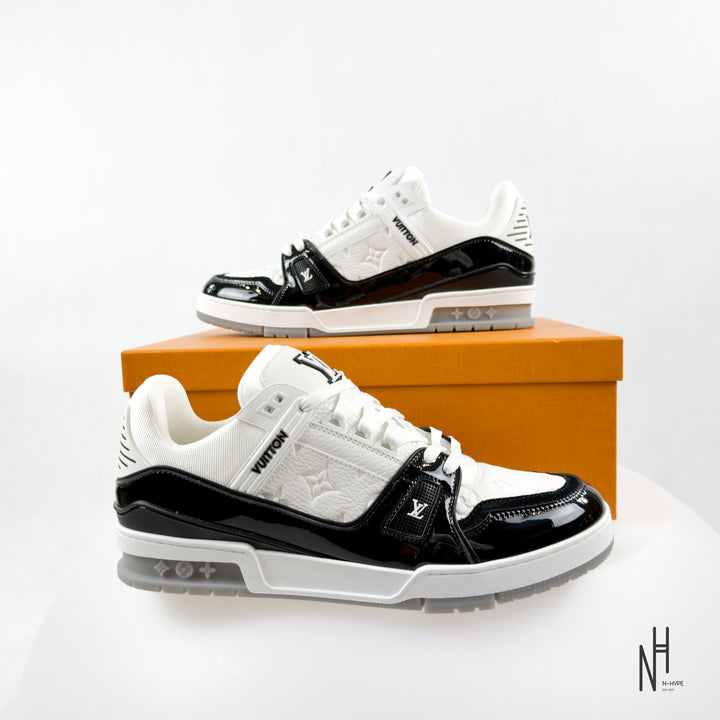 Louis Vuitton LV Trainer Black White Patent Leather