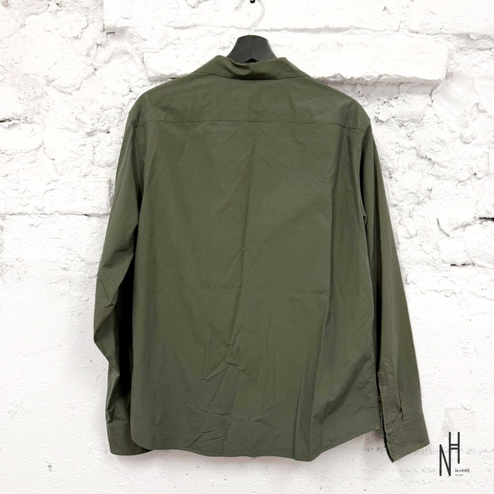 Hermès Hidden Placket Shirt Olive