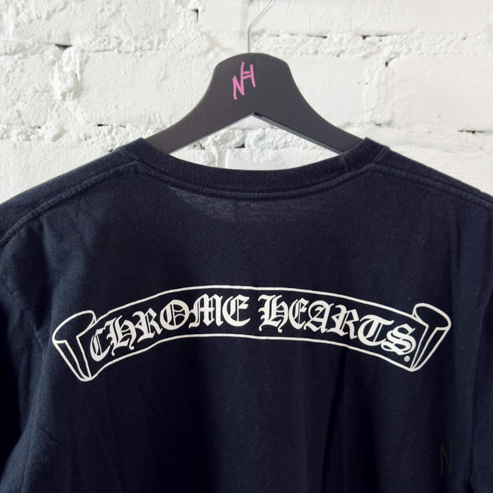 Chrome Hearts Scroll Logo Tee Black