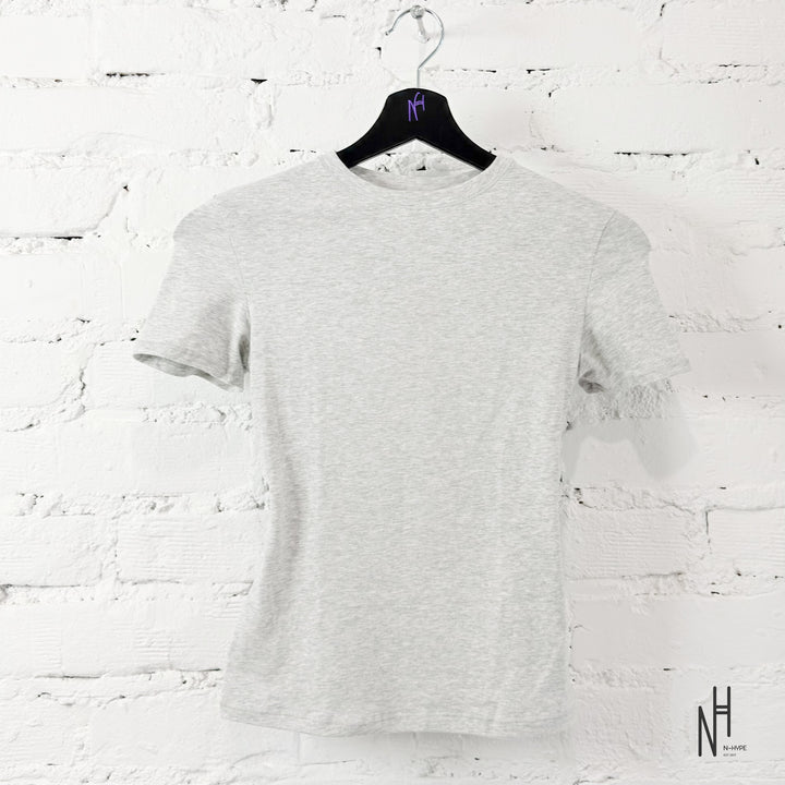SKIMS Cotton Jersey T-Shirt Light Heather Grey
