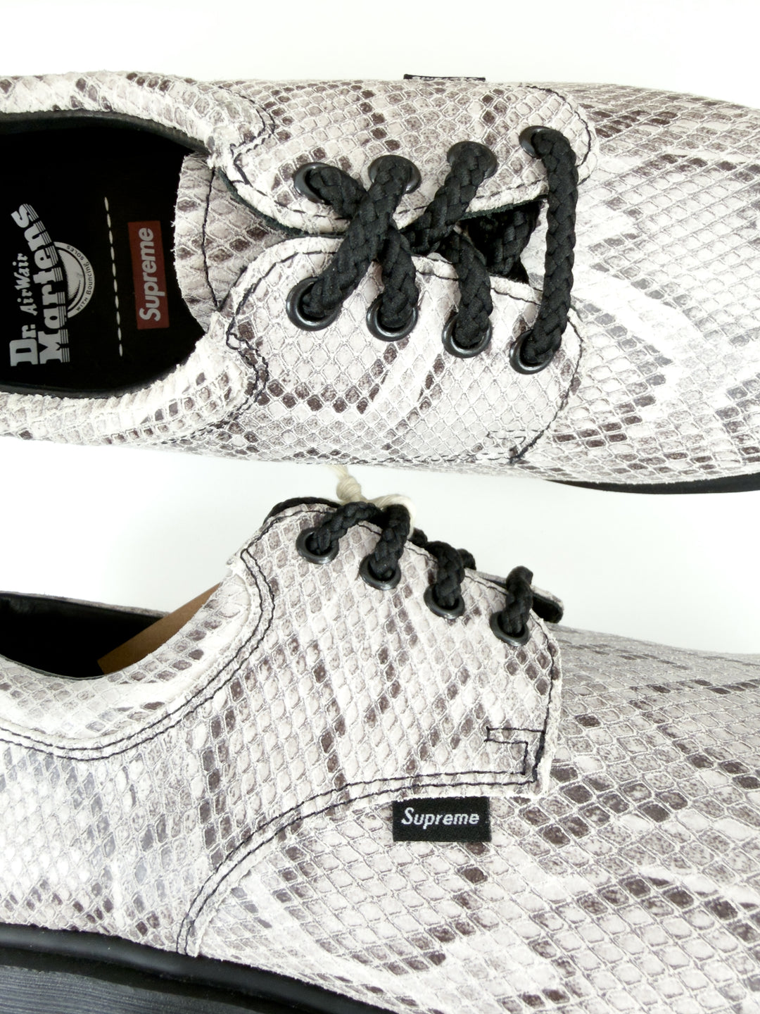 Dr. Martens Postal Supreme 4-Eye Shoe Supreme Snakeskin