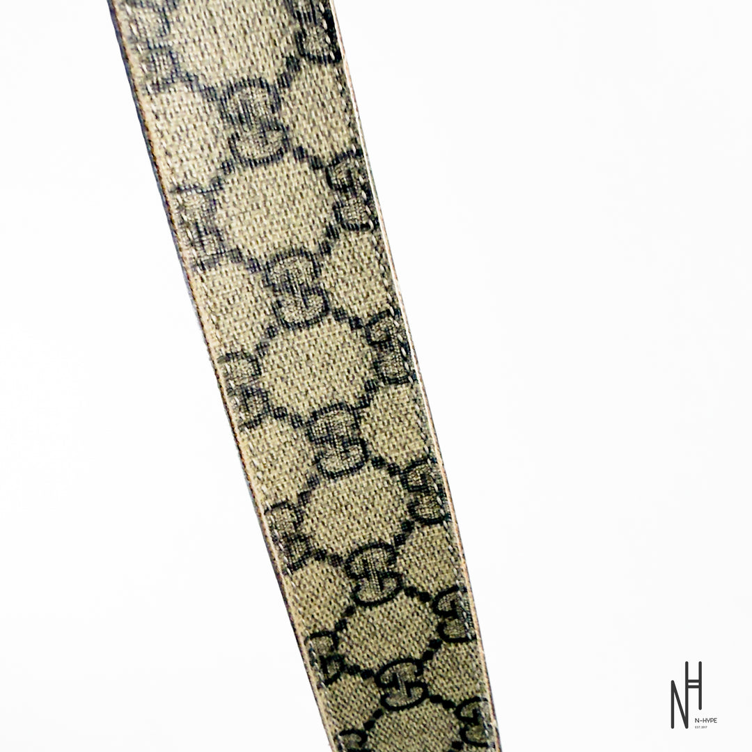 Gucci Beige Supreme Monogram Belt