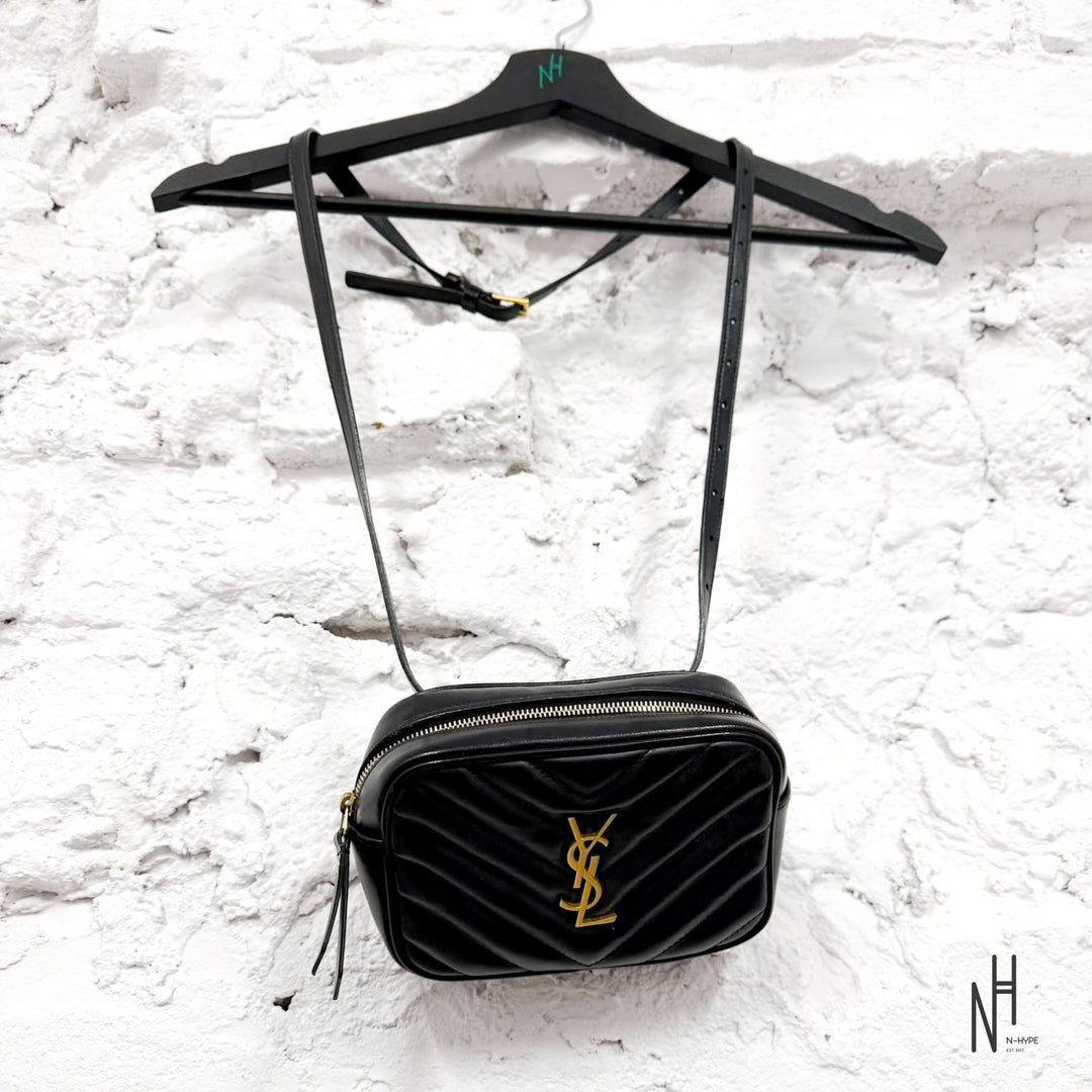 Saint Laurent Monogram Oval Camera Bag Black