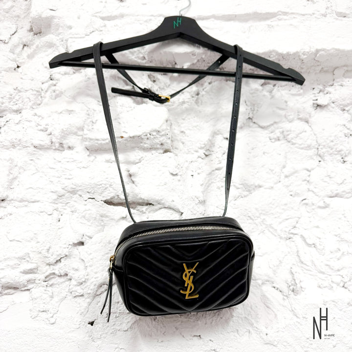 Saint Laurent Monogram Oval Camera Bag Black