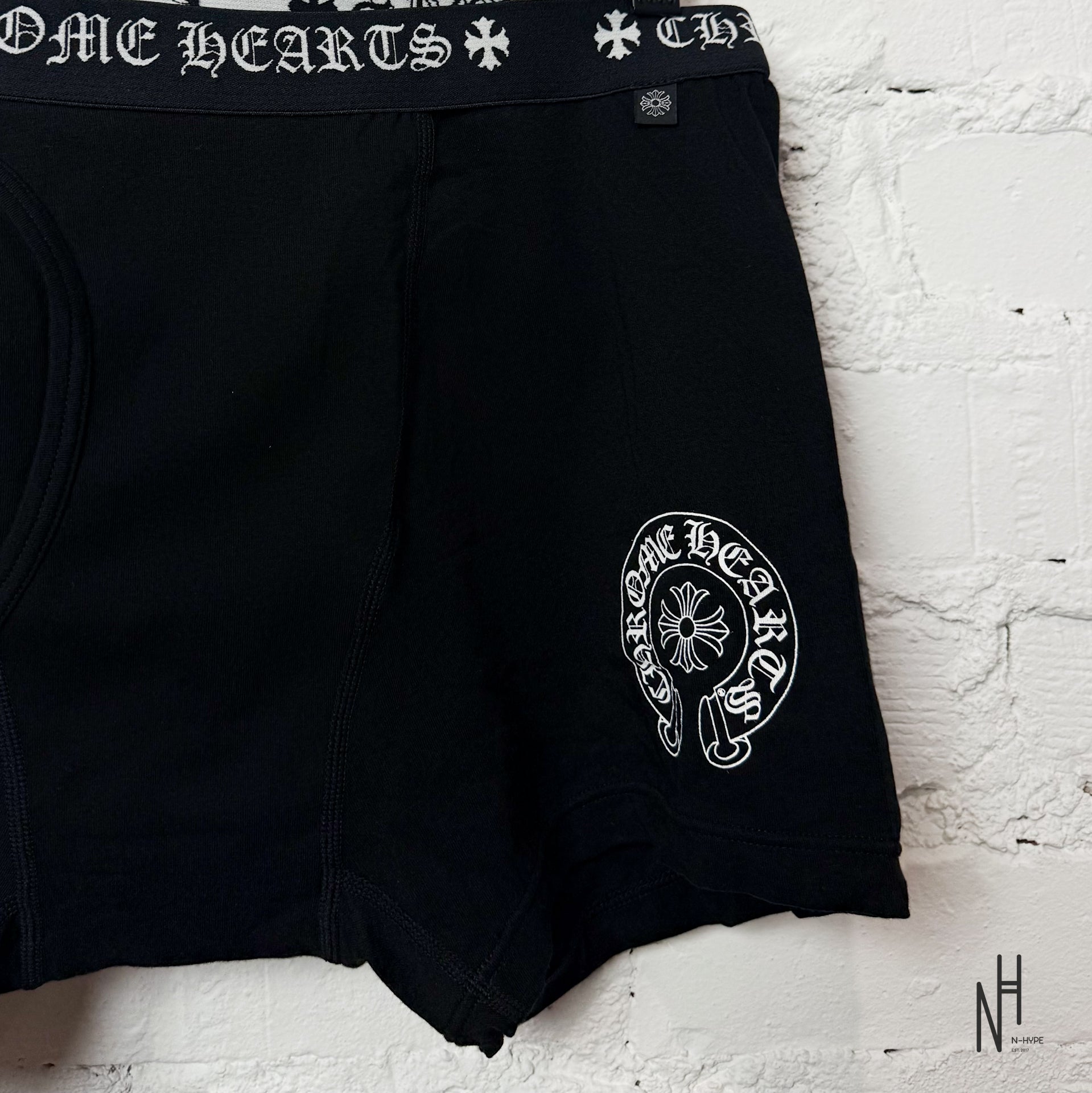 Chrome Hearts Boxer Briefs Short Black / White | N-Hype