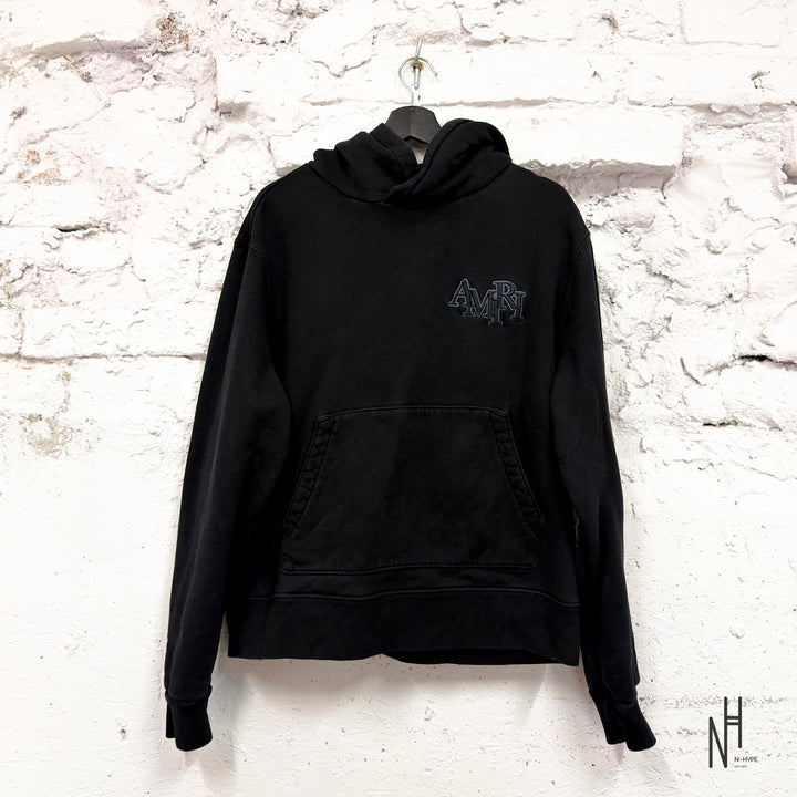 AMIRI Oversized Logo Hoodie Black