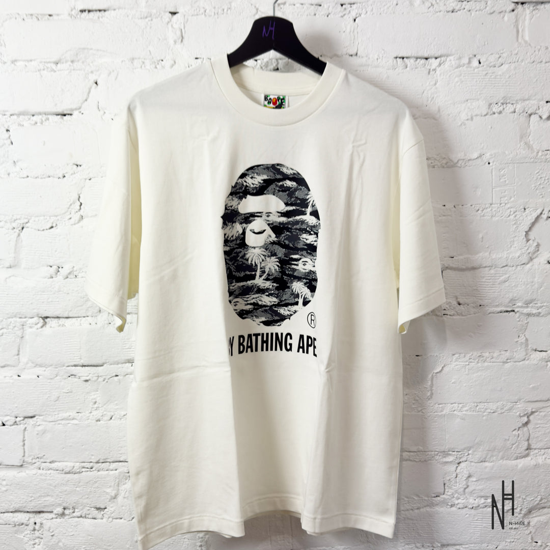 BAPE Palm Tree Camo By Bathing Ape Relaxed Fit Tee Ivory