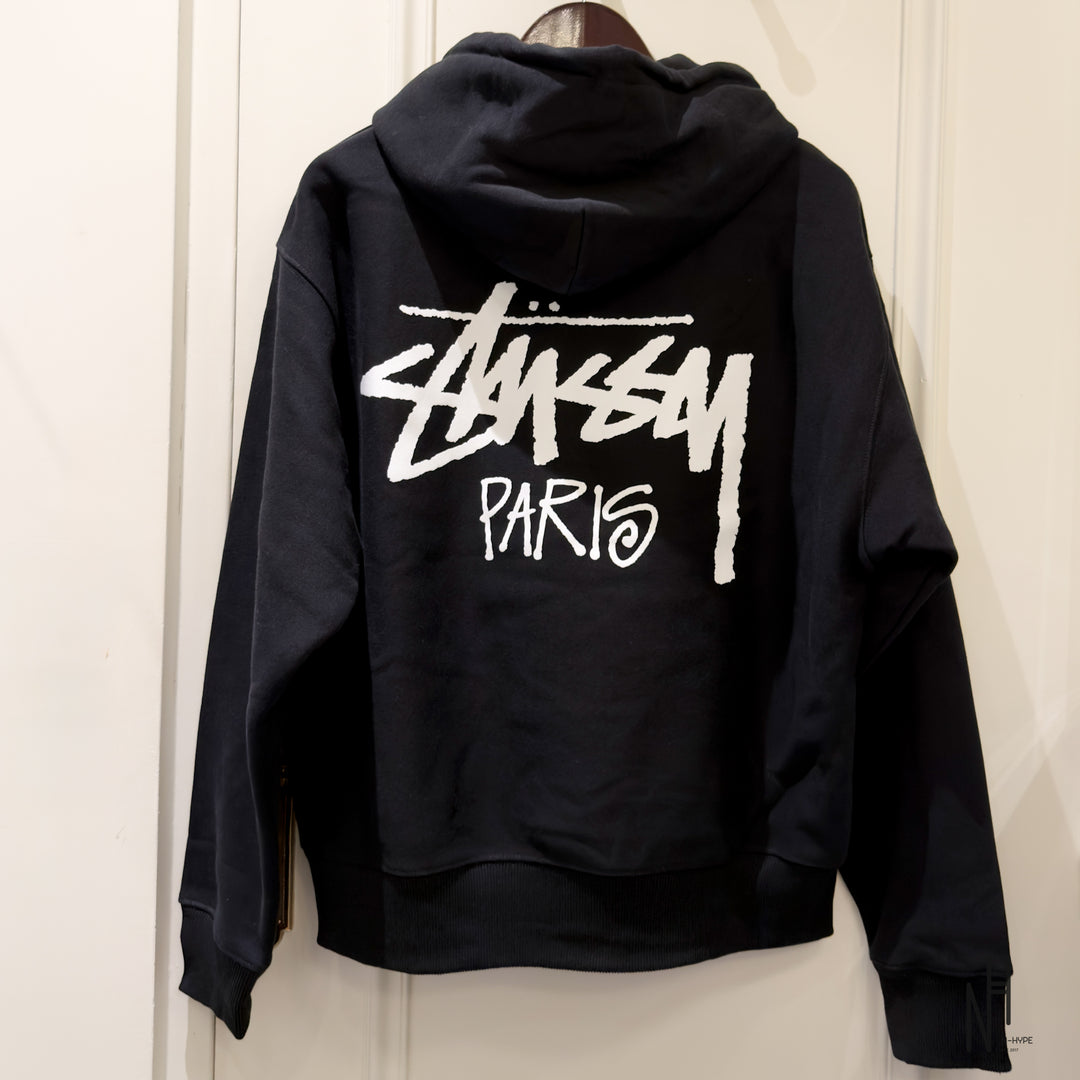 Stussy Paris Hoodie Black