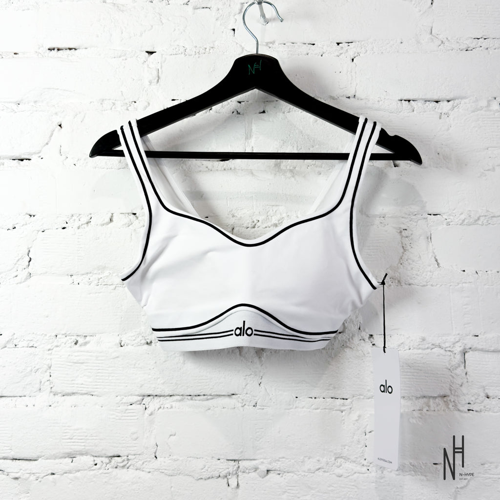 Alo Yoga Airbrush Heart Throb Bra White Black – N-Hype