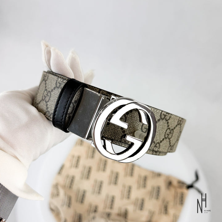 Gucci GG Supreme Belt Beige