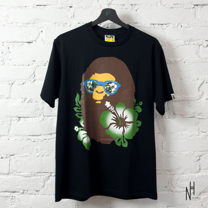 BAPE ABC Resort Camo Ape Head Tee Black