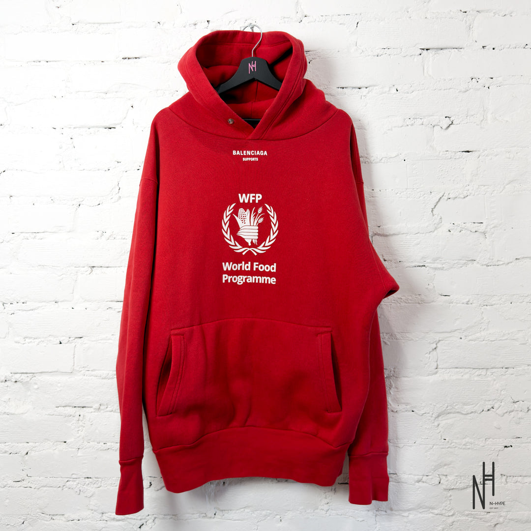Balenciaga World Food Programme (WFP) Hoodie Red