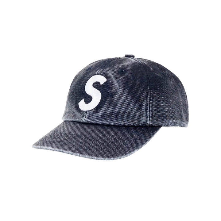 Supreme Pigment Coated S Logo 6-Panel Cap (SS26) Navy