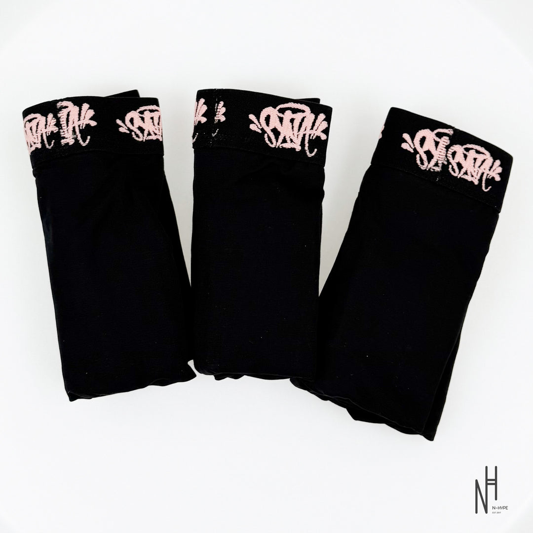 SynaWorld x Central Cee Boxers 3 Pack Black / Golden Rose