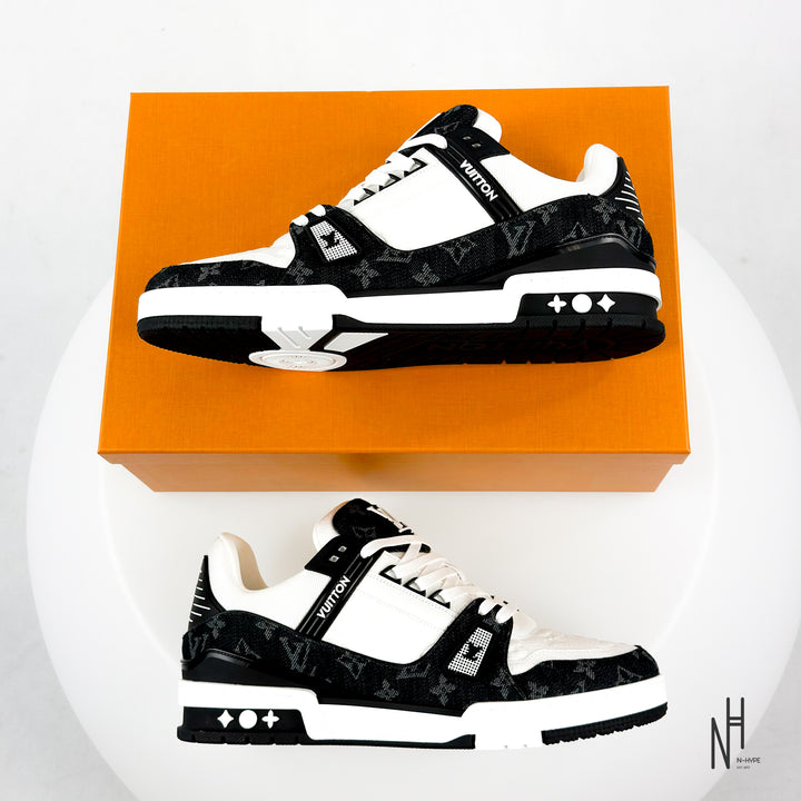 Louise Vuitton LV Trainer White Black