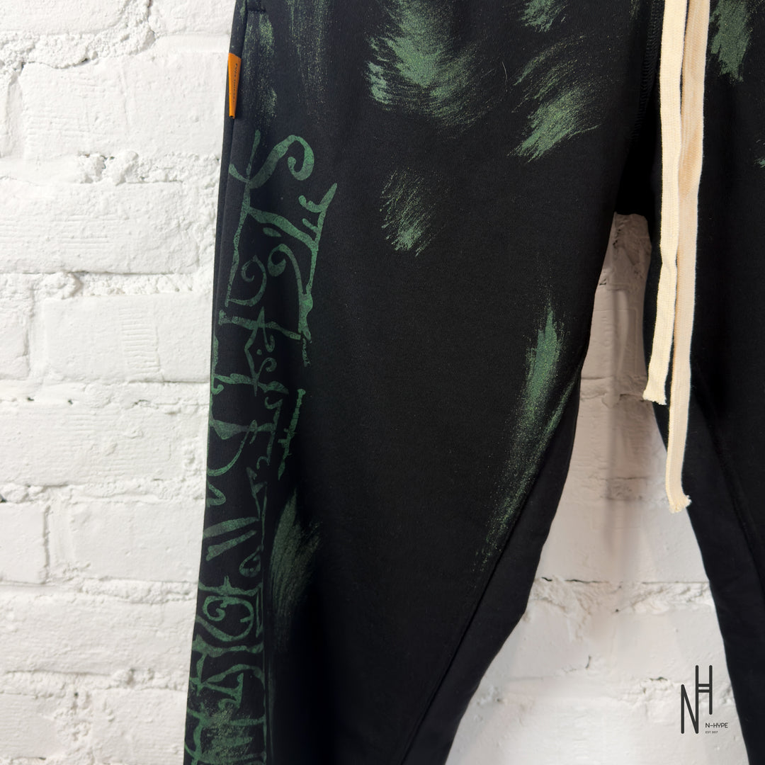 FVCKTHISBRAND FLARED ARABIC SWEATPANTS Green