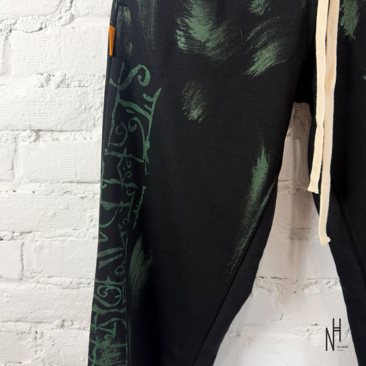 FVCKTHISBRAND FLARED ARABIC SWEATPANTS Green