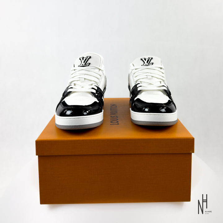 Louis Vuitton LV Trainer Black White Patent Leather
