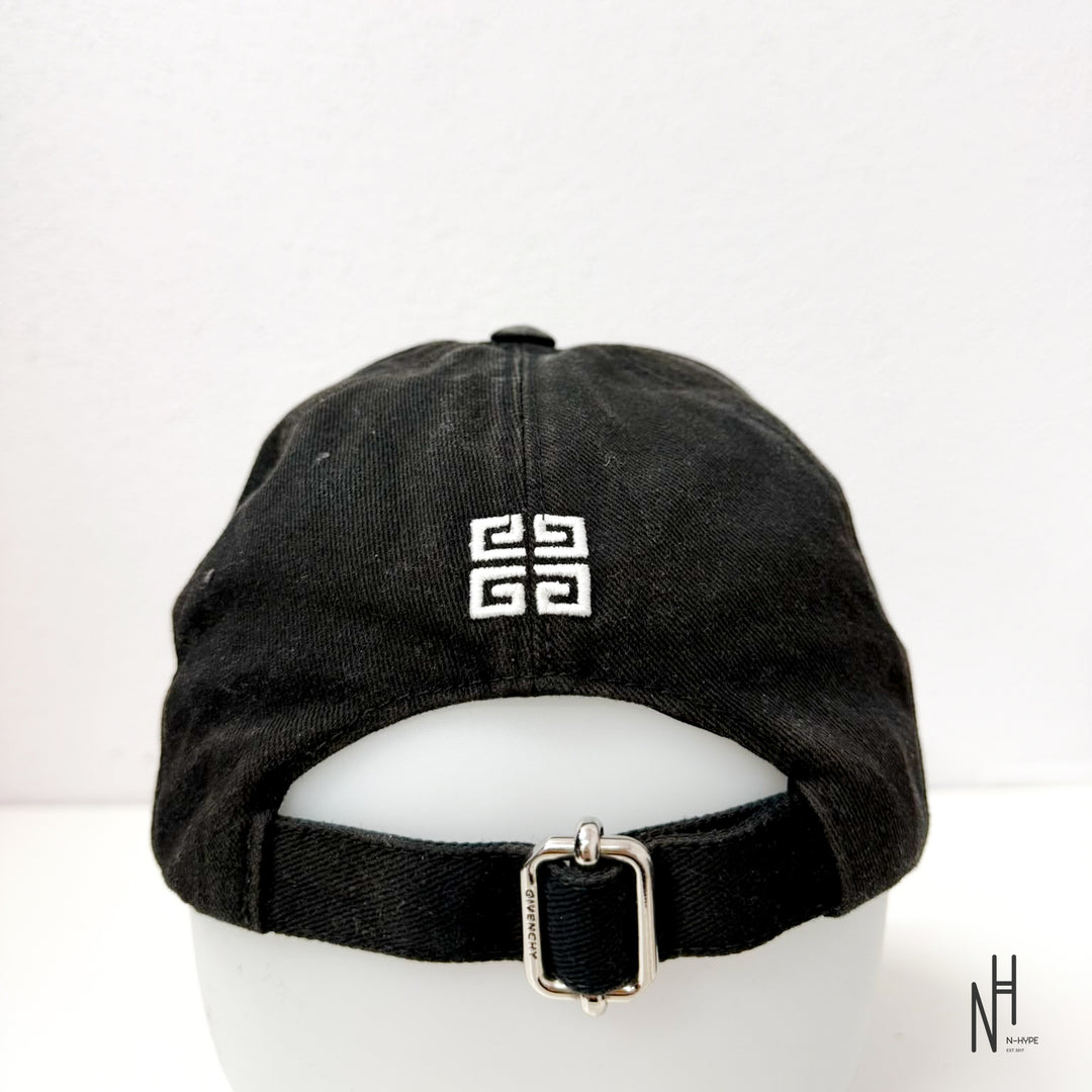 Givenchy Embroidered Cotton Cap Black
