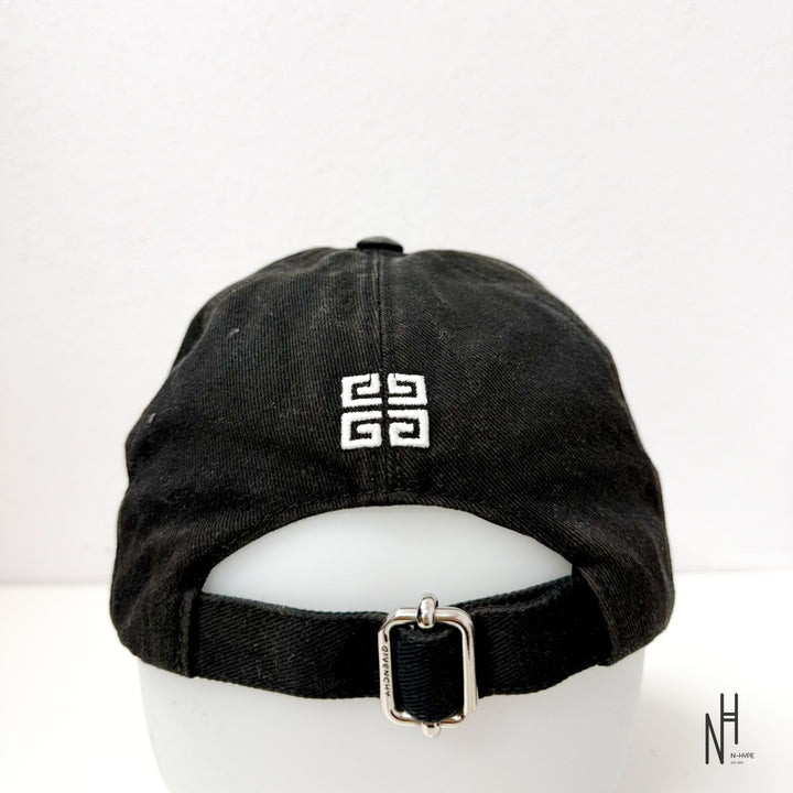 Givenchy Embroidered Cotton Cap Black