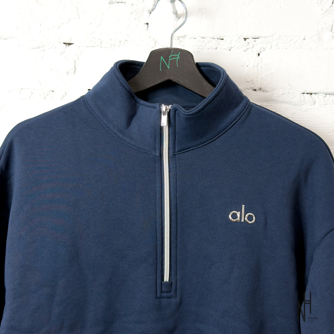 Alo Yoga Accolade 1/4 Zip Pullover Navy