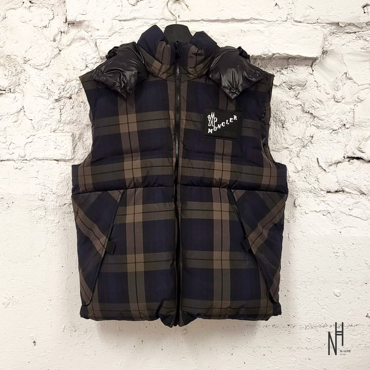 Moncler FRGMT Hiroshi Fujiwara Worren Blackwatch Tartan Gilet