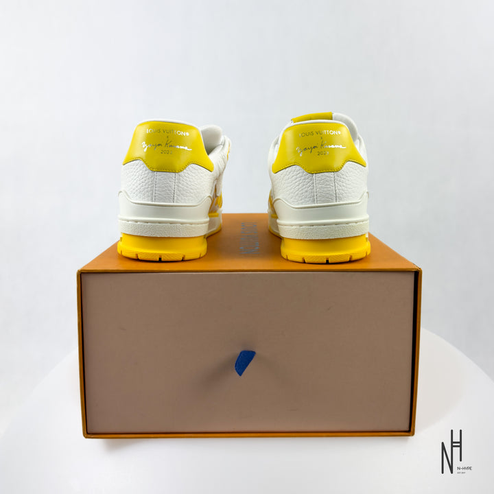 Louis Vuitton x Yayoi Kusama LV Trainer Sneaker White Yellow