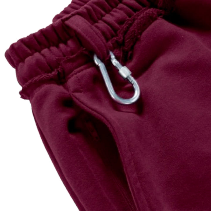 MSC Spodnie Dresowe Bordowe