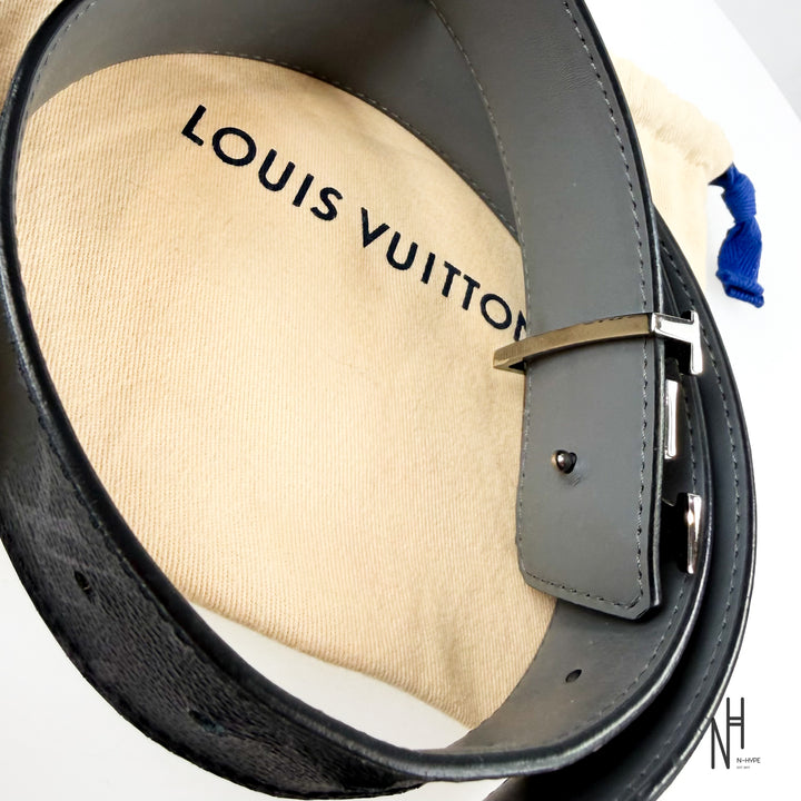 Louis Vuitton LV Initiales Reversible Belt Monogram Black Grey