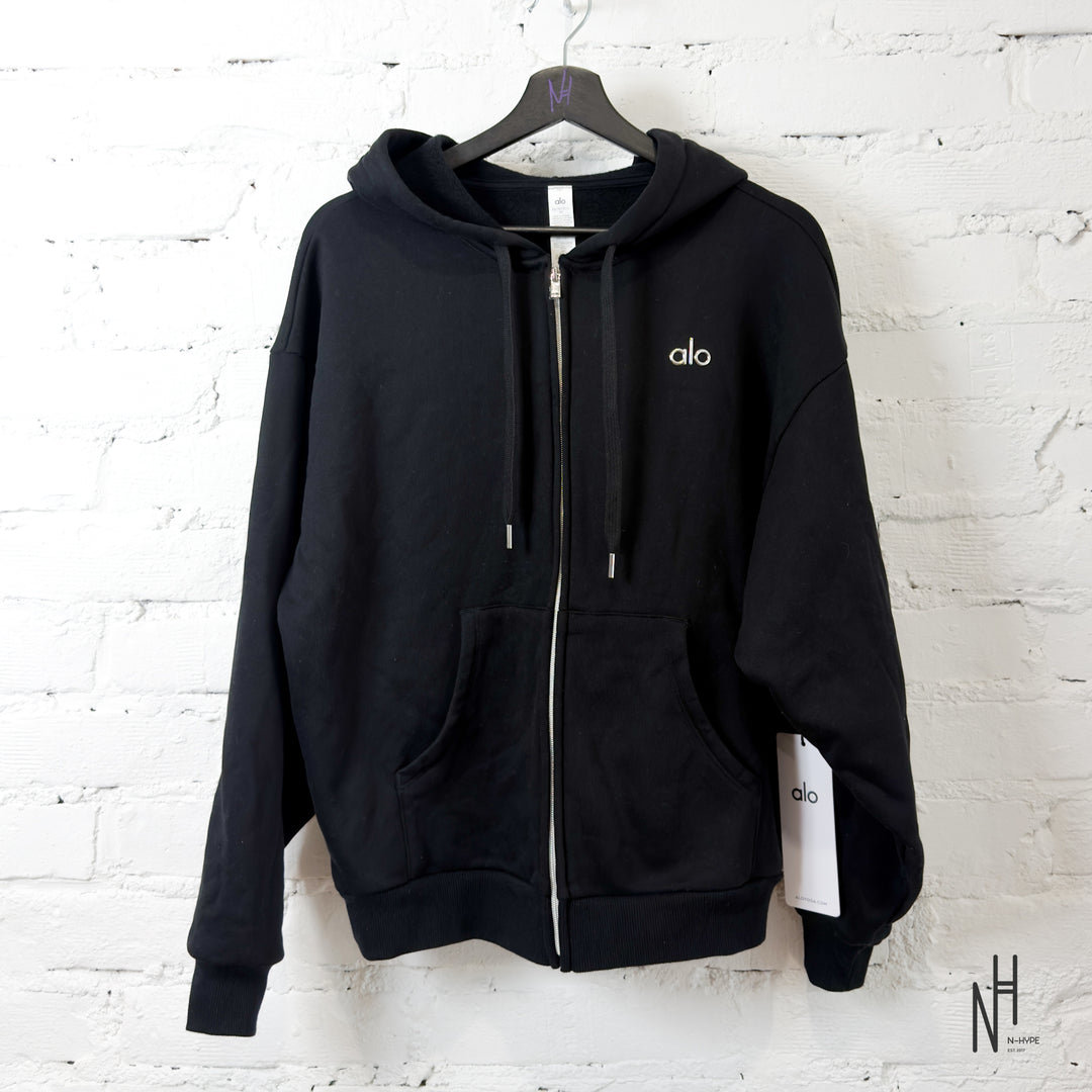 Alo Yoga Accolade Full Zip Hoodie Black