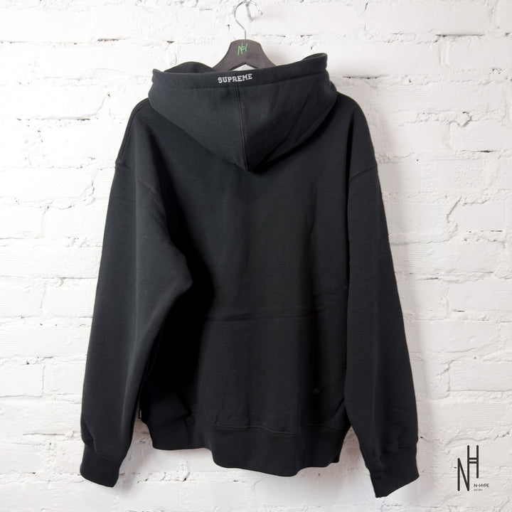 Supreme Devil S Logo Zip Up Hooded Sweatshirt Black
